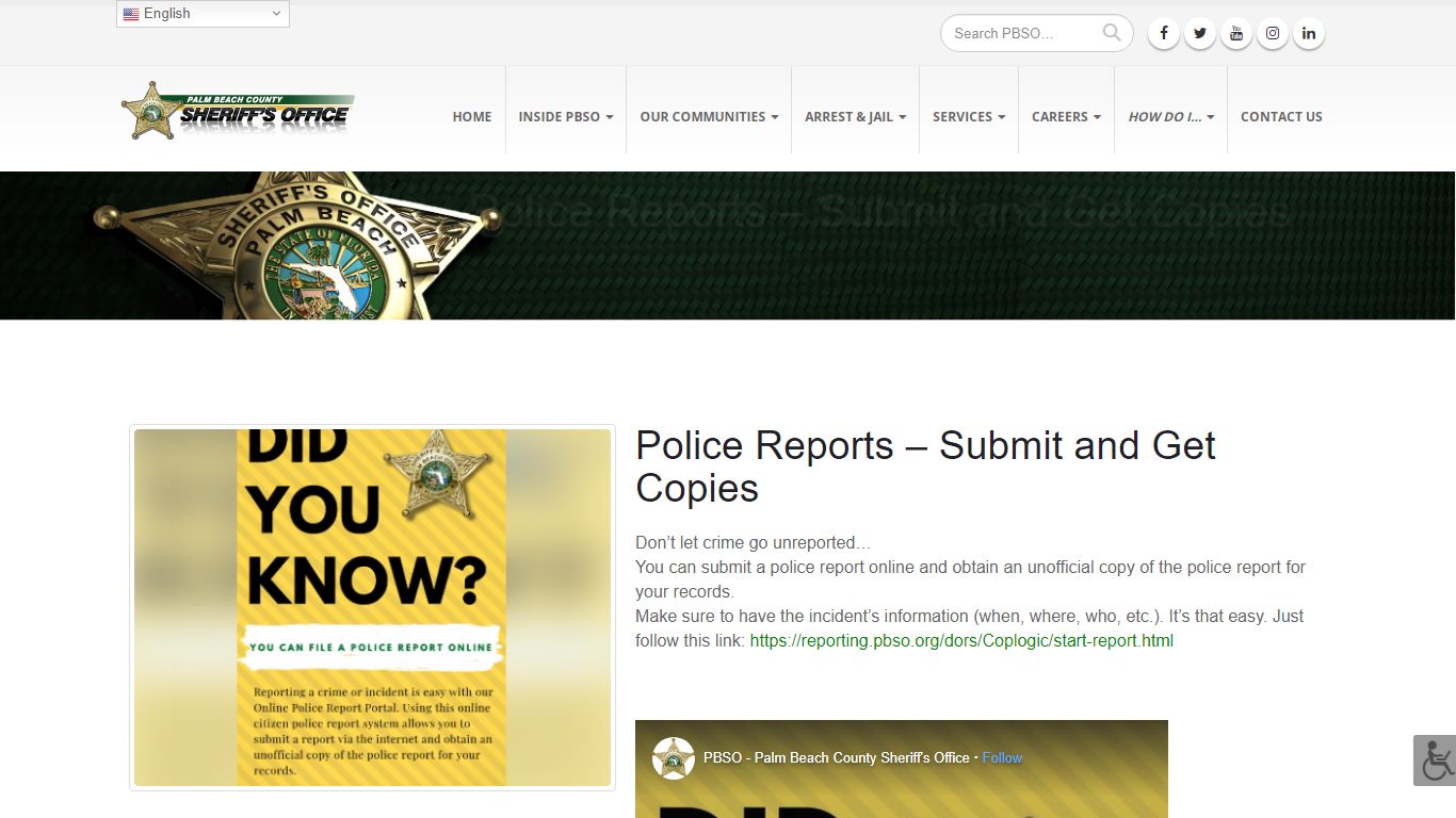 Submit and Get Copies - Palm Beach County Sheriff's Office